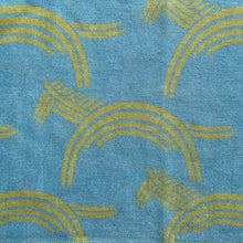 画像をギャラリービューアに読み込む, Silk cashmere stole "HIDARIUMA" yellow & light blue