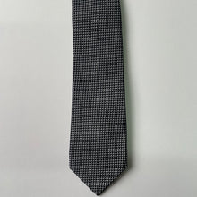 Load image into Gallery viewer, Silk tie "UROKO" black and white
