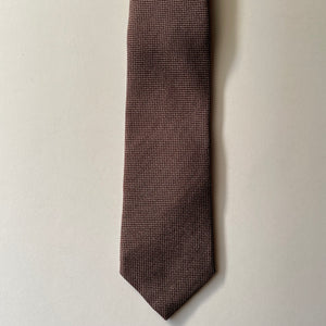 Silk tie "TOH-SHI" brown